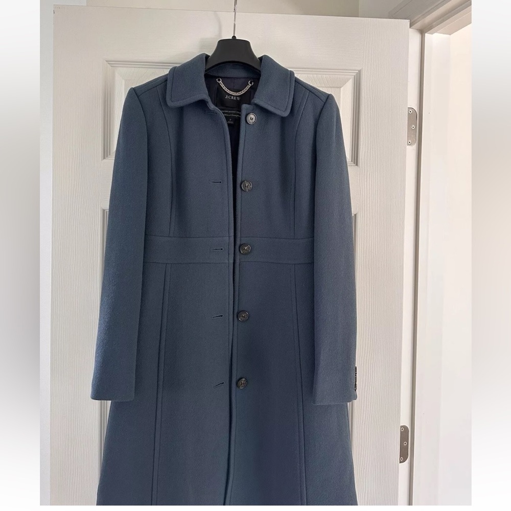 NWOT J. Crew Classic Lady Day Coat - Navy, Size 2